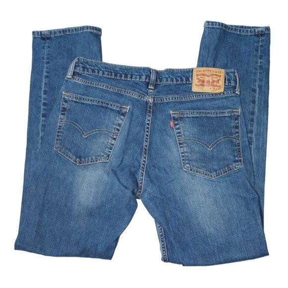 Levis 511 Jeans Mens Size 36 x 32 Tagged, 34 x 31.5 Actual Blue Denim - Picture 1 of 10